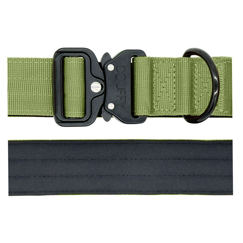 Tactical Dog Collar Moss Forge Olive Green
