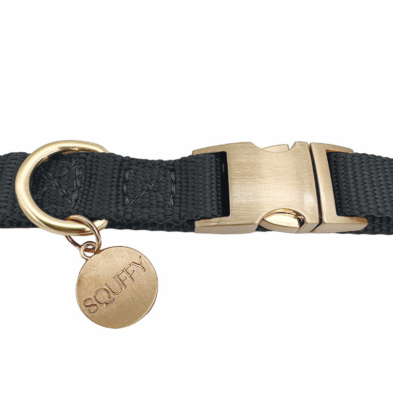 Puppy Dog Collar Raven Illume Midnight Black