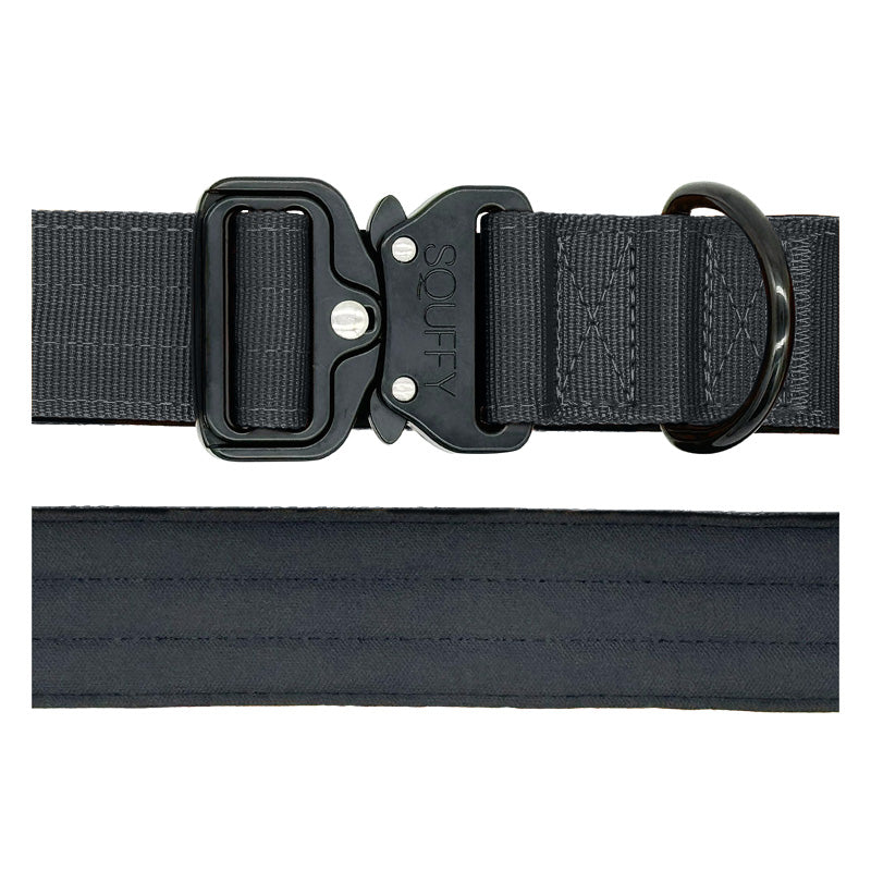 Tactical Dog Collar Raven Vex Midnight Black
