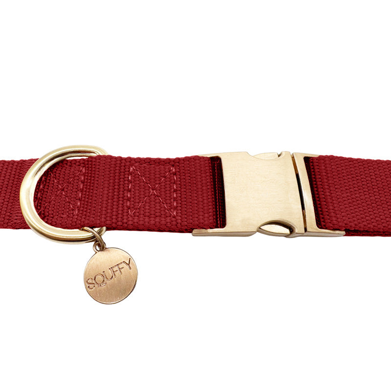 Classic Dog Collar Ruby Gale Ruby Red