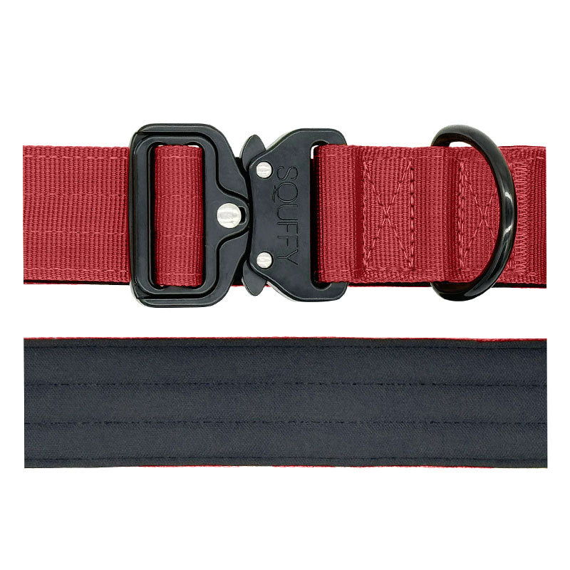 Tactical Dog Collar Ruby Vandal Ruby Red