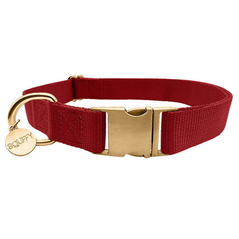 Classic Dog Collar Ruby Gale Ruby Red