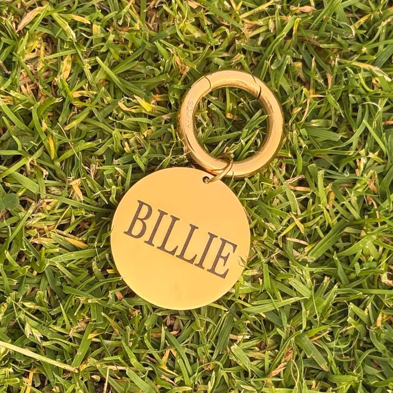 Engraved Circle Dog Tag