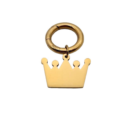 Engraved Crown Dog Tag