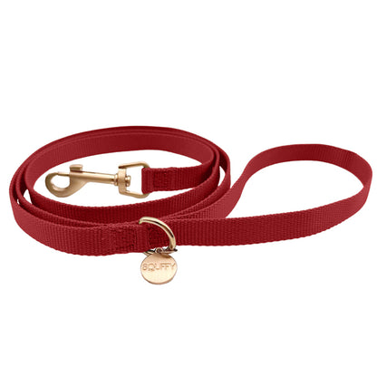 Classic Dog Leash Ruby Gale Ruby Red