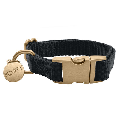Puppy Dog Collar Raven Illume Midnight Black