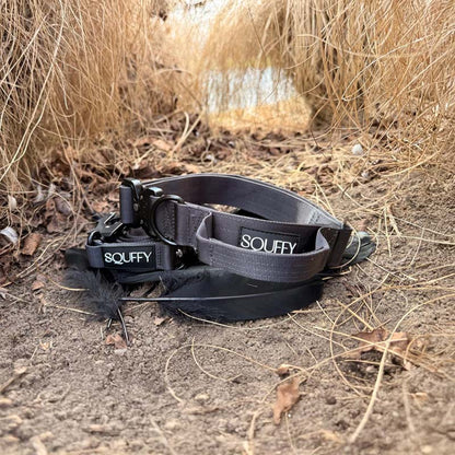 Tactical Dog Collar Raven Vex Midnight Black