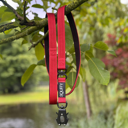 Tactical Dog Leash Ruby Vandal Ruby red